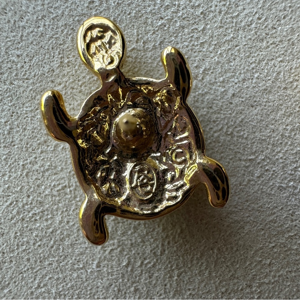 Gold and Silver Turtle Brooch - Picture 4 of 5